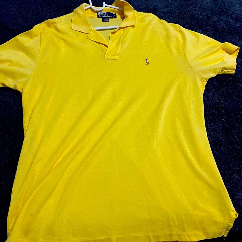 Mens Yellow Polo